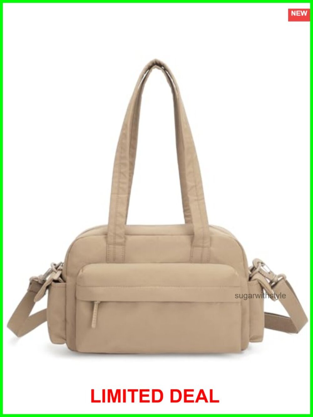 Ultra-Lightweight Nylon Tote Crossbody Shoulder Bag Top-Handle Purse Travel Work